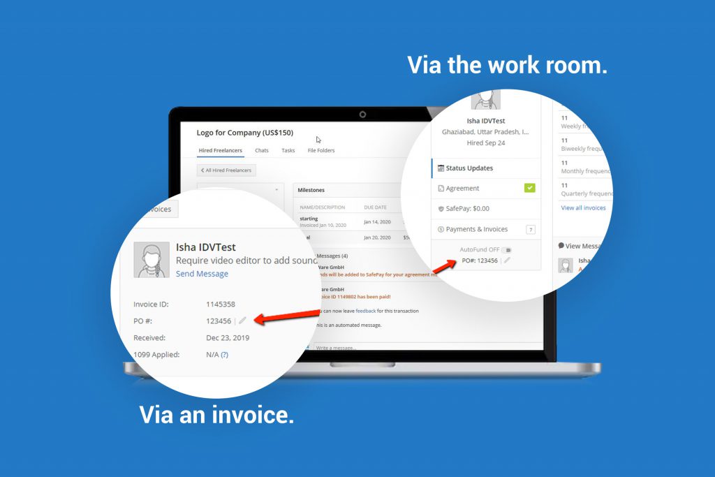 A Simpler Way to Add Purchase Order Numbers to Invoices