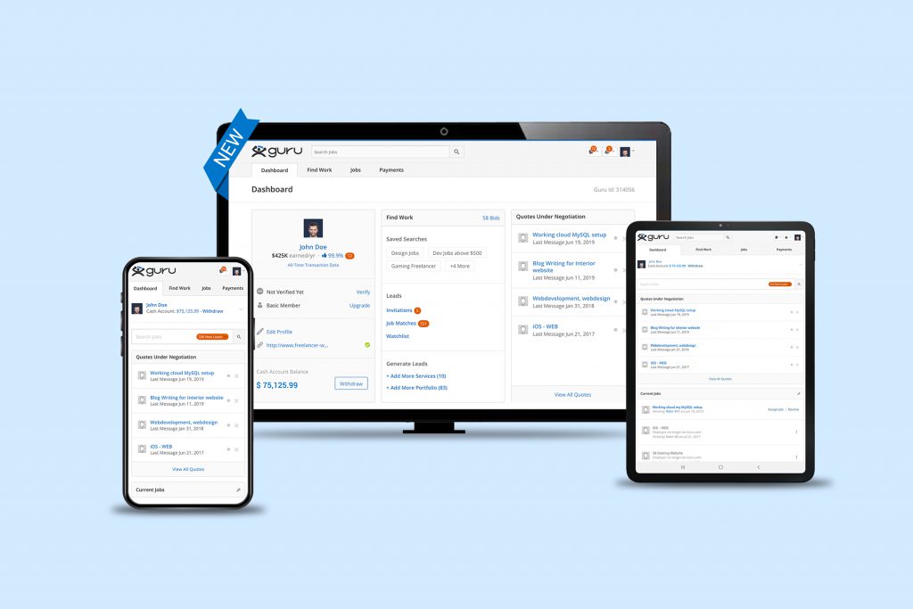 The Dashboard on Guru Gets a New Look